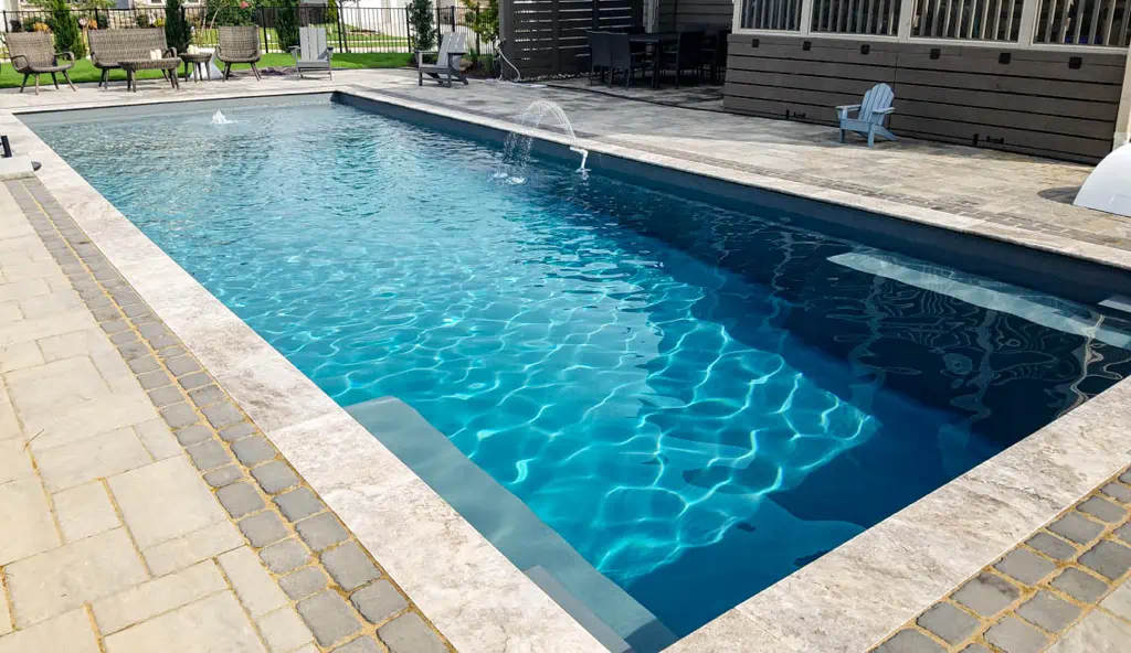 The Pinnacle backyard swimming pool design by Leisure Pools